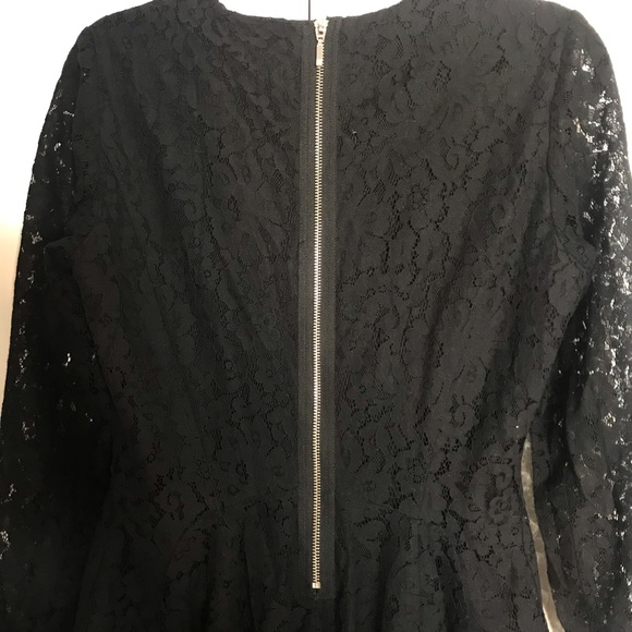 H&M black lace long sleeve dress size 8 - Picture 8 of 8